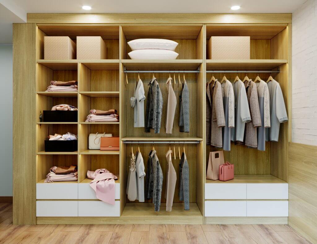 Nội thất Fuhome - Đơn vị thiết kế thi công tủ quần áo gỗ công nghiệp giá rẻ nhất