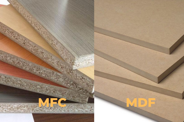 Nên sử dụng gỗ MFC hay MDF?