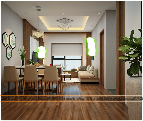 Tổng hợp một số mẫu thiết kế nội thất phòng khách chung cư theo xu hướng đơn giản 4