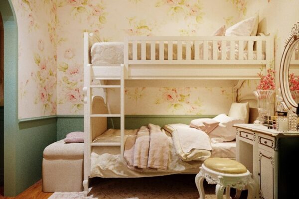Phòng ngủ nhỏ được thiết kế để tiện lợi cho việc ngủ và sử dụng giường tầng cho cả khách và trẻ nhỏ.