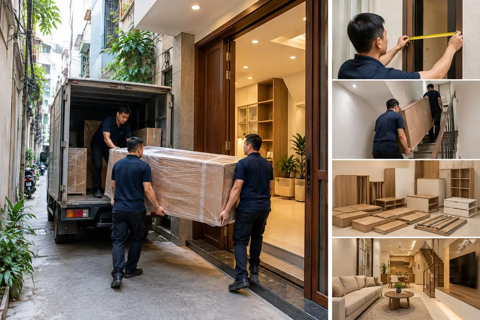 Thi công nội thất nhà phố ngõ nhỏ Hà Nội