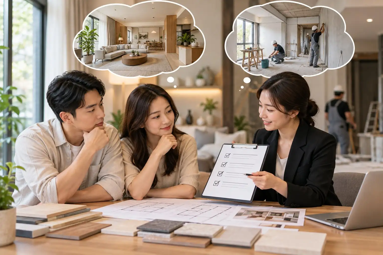 Ảnh minh hoạ: Thiết kế và thi công cùng một đơn vị hay tách riêng?