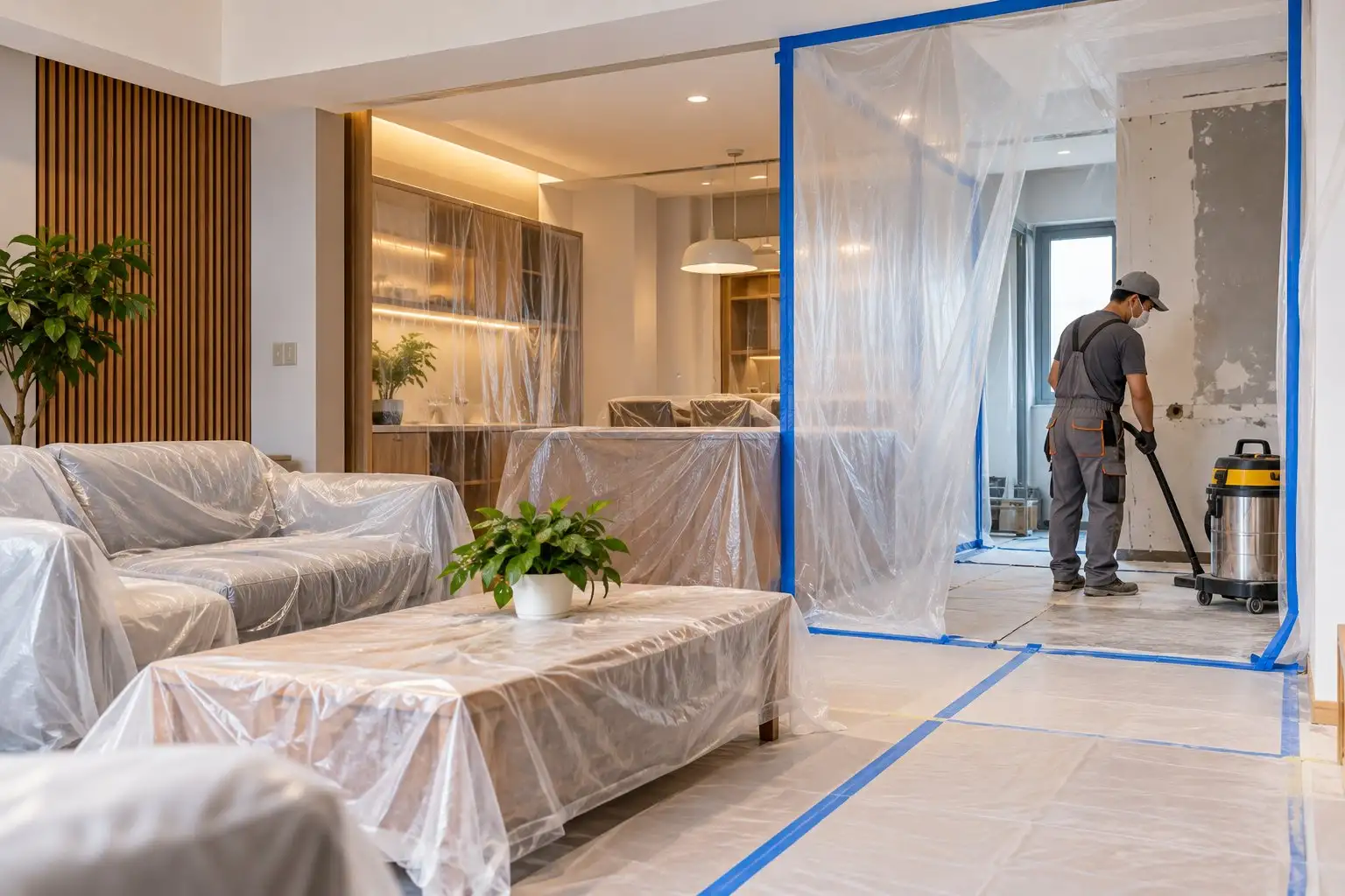 Ảnh minh hoạ: Cải tạo nội thất nhà phố đang ở: Cách thi công ít bụi